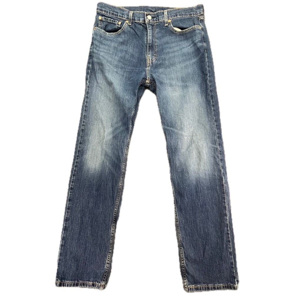 Levi Strauss 505 Mens Jeans‎ W36 L34 Blue Denim Straight Fit